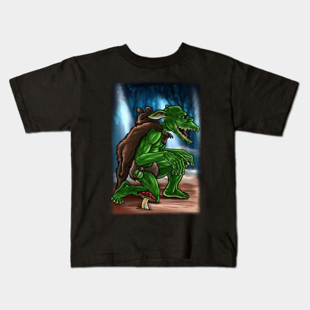 Goblincore Awakening: Embrace Your Inner Goblin in Goblin Mode Kids T-Shirt by Holymayo Tee